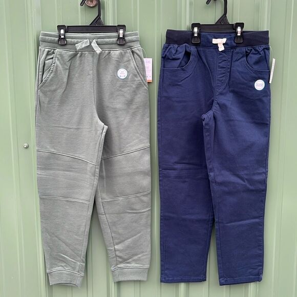 Boys Woven Pants & French Terry Joggers 2-Piece Size 8 - Picture 1 of 11